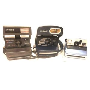 Set of 3 Vintage Polaroid Cameras Lot of 3 VTG